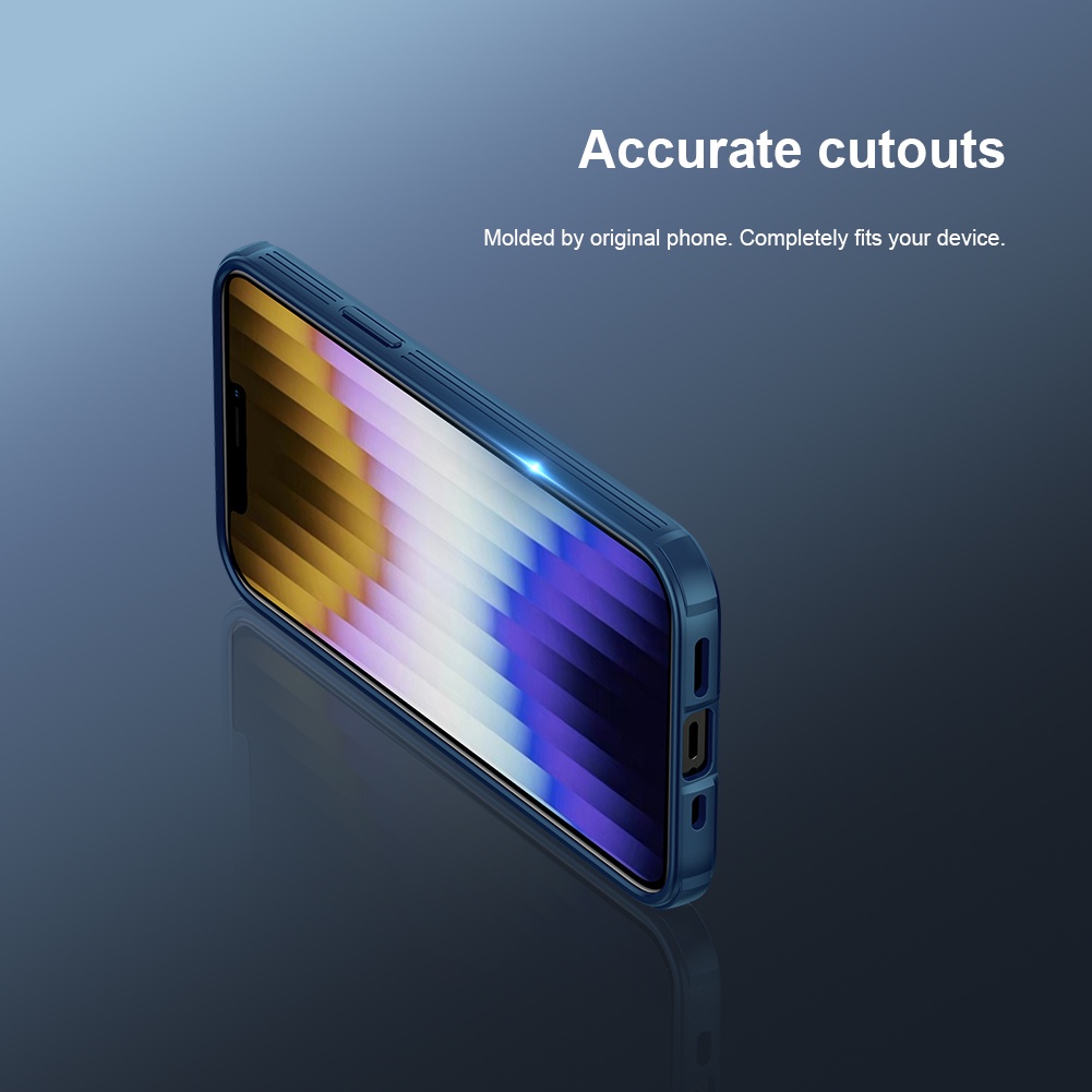 Ốp Điện Thoại Nillkin Bằng TPU + PC Chống Sốc Có Nắp Trượt Bảo Vệ Camera Cho iPhone 14