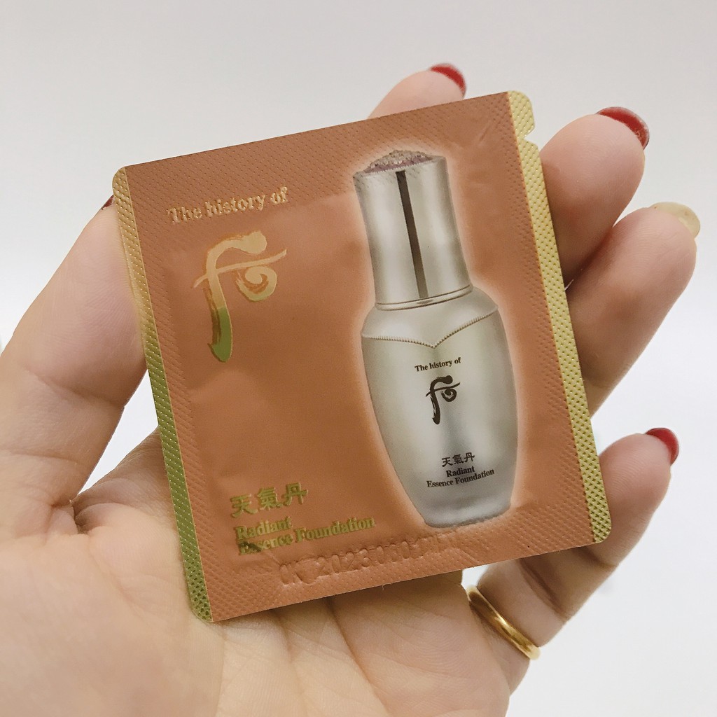 Kem nền trang điểm Whoo Essence Radiant Foundation sample