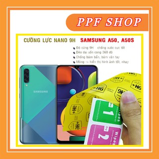 Kính cường lực dẻo nano 9H  Samsung A50, A50s