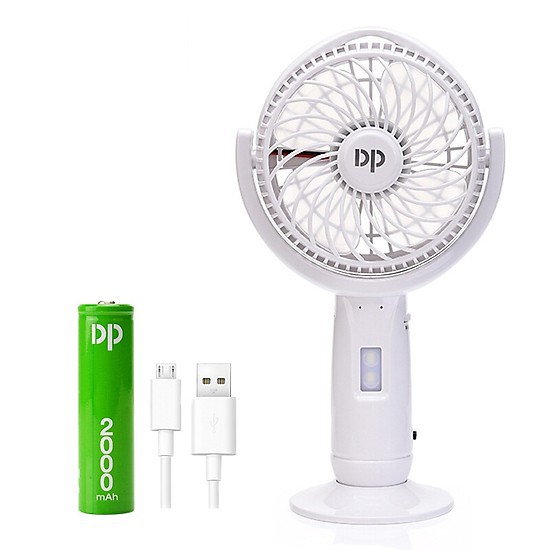 Quạt sạc tích điện kết hợp đèn LED DP-7606 cao cấp - Điện Việt