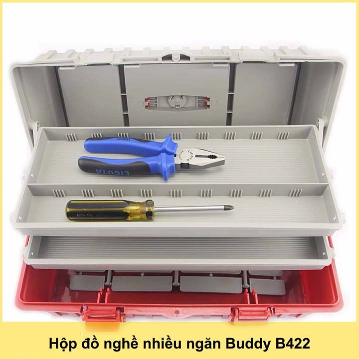 Hộp đồ nghề nhiều ngăn Buddy B-422