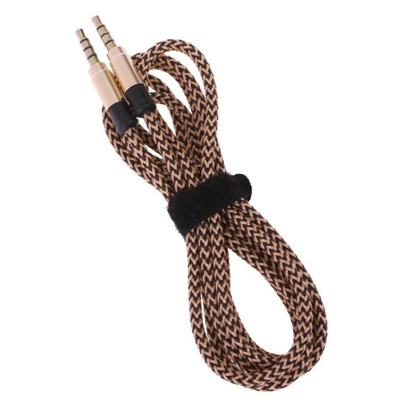 Dây cáp nối đầu jack 3.5mm qua âm thanh nổi AUX cho xe hơi 1.5m / 3m