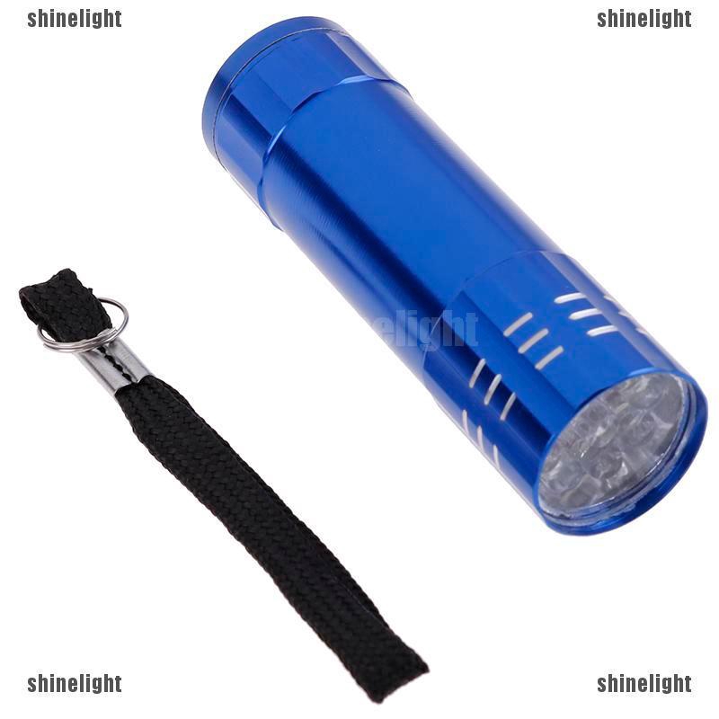 Đèn pin LED tia cực tím 9 bóng