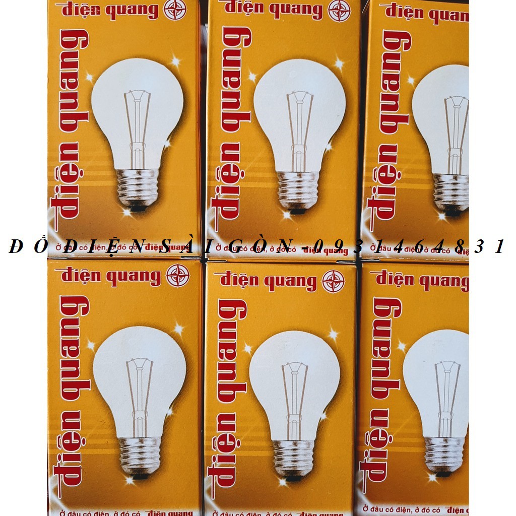 [Hot] Bóng Đèn Sợi Đốt, Bóng Dây Tóc 60W Điện Quang