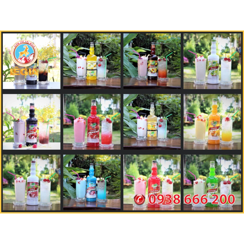 SIRO THÁI NHIỀU MÙI 760ML - DING FONG MIX SYRUP