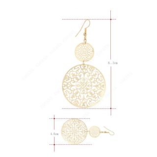 Bông tai dự tiệc dạng tròn