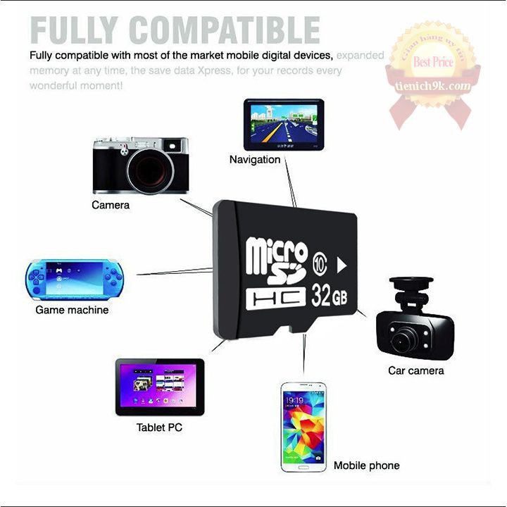 Thẻ nhớ Micro SD 128G / 64G / 32G 16Gb 32Gb - Class 10 - U3 - Chuyên Camera IP Hành Trình Điện thoại