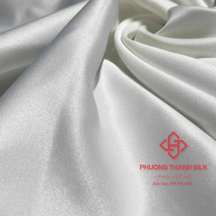 Vải Phi Nhật PHƯƠNG THÀNH SILK Mềm Mại,Dày Dặn,Có độ rủ Chuyên may Váy Cưới,Đầm Thiết Kế,Đầm Dạ Hội, May Áo Dài,Đầm Body