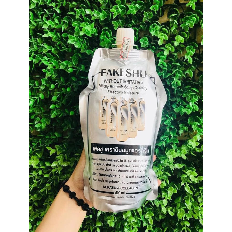 Ủ tóc hấp tóc phủ lụa tơ tằm Fakeshu collagen | BigBuy360 - bigbuy360.vn