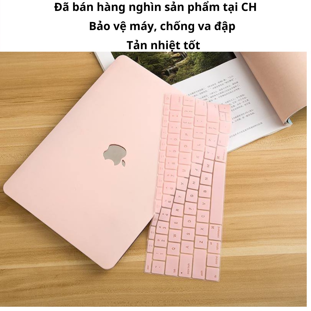 COMBO Case,Ốp Macbook Air 13&quot; 2020,Pro 13&quot; 2020 Kèm Phủ Phím Cùng Màu