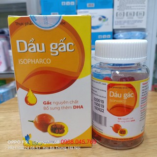 Dầu gấc Isopharco lọ 100 viên