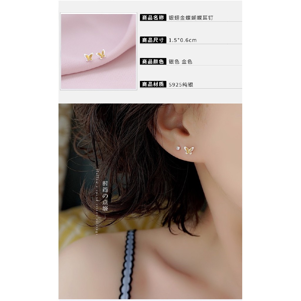 Hoa Tai Hình Bướm Xinh Xắn Dành Cho Nữ