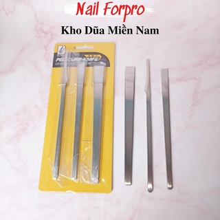 Bộ 03 lấy khóe móng - cạo gót bằng inox cao cấp
