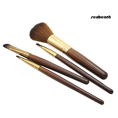 Set 4 cọ trang điểm tán má hồng/phấn mắt/son môi/chân mày tiện dụng