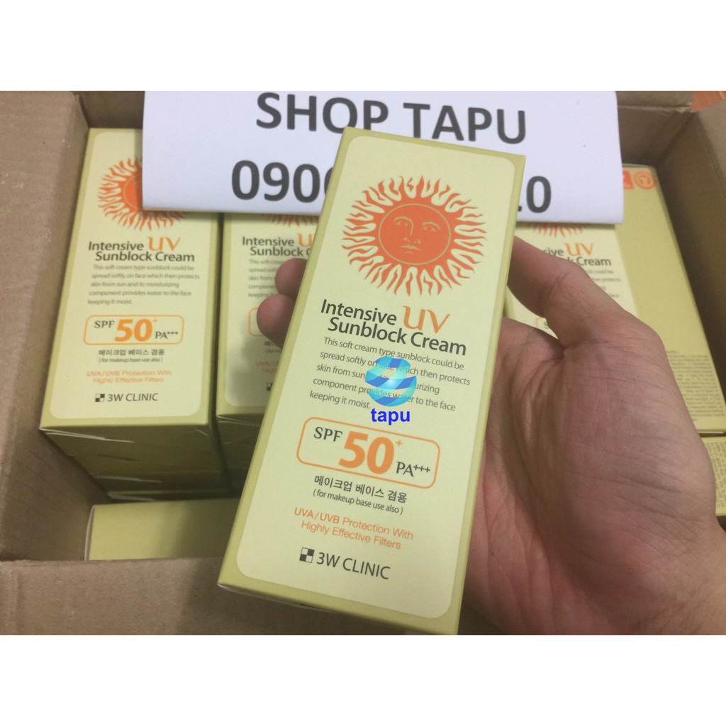 {Chính hãng - Ảnh thật} Kem Chống Nắng 3W Clinic Intensive Sunblock Cream 70ml | BigBuy360 - bigbuy360.vn