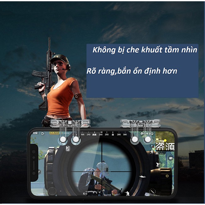 Bộ 2 hộp gồm 2 nút chơi game nhảy dù PUBG