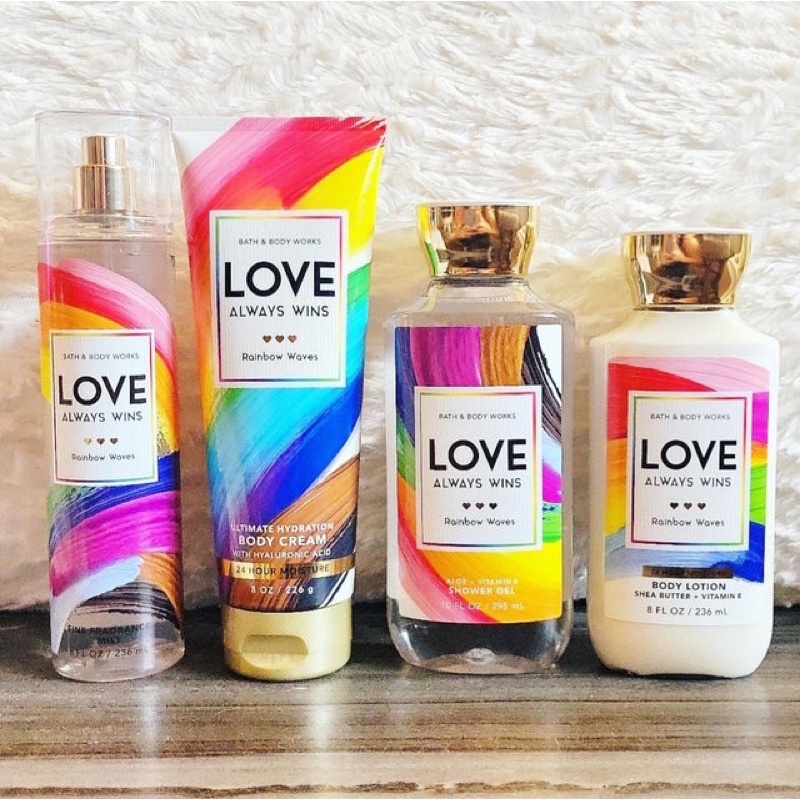 Sản phẩm tắm dưỡng xịt thơm lưu hương toàn thân Bath and Body works-Love always Wins