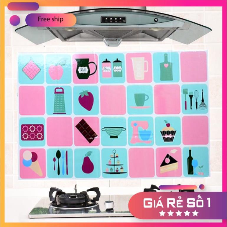 Decal Dán Bếp, Giấy Dán Tường Bếp Tráng Nhôm Hàng Cao Cấp, Chịu Nhiệt Cao, Dễ Lau Chùi