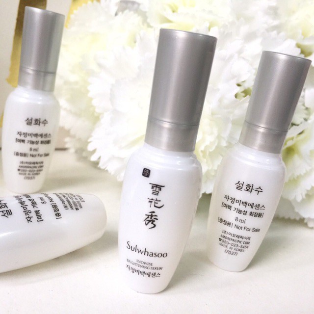 Tinh Sulwashoo bạch sâm giúp dưỡng trắng mờ sạm nám tàn nhang Sulwhasoo Snowise Brightening Serum 8ml.