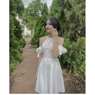 ĐẦM CỔ YẾM TAY PHỒNG RỚT VAI