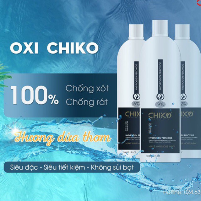 Oxi CHIKO hương dứa thơm chống xót chai 1000ml