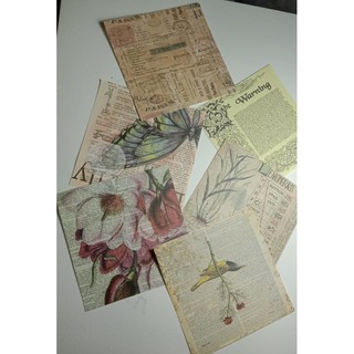 giấy vintage  trang trí sổ