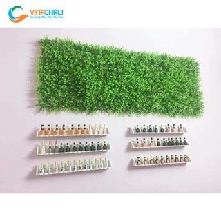 Kệ Để Sơn Làm Nail Có Thanh Chắn Gỗ Nhựa PVC Cao Cấp