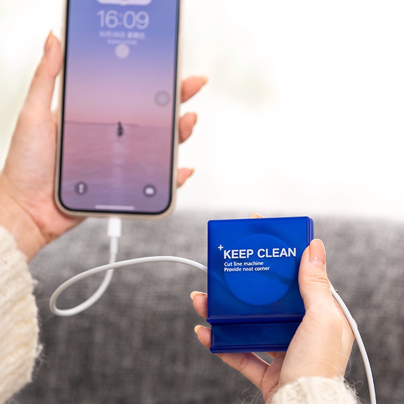 Bộ hộp đựng dây cáp sạc cuốn gọn gàng tiện dụng