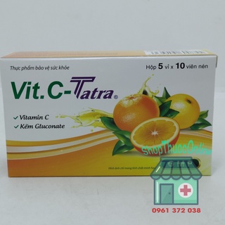 Vit.c - tatra bổ sung vitamin c và kẽm hộp 50 viên