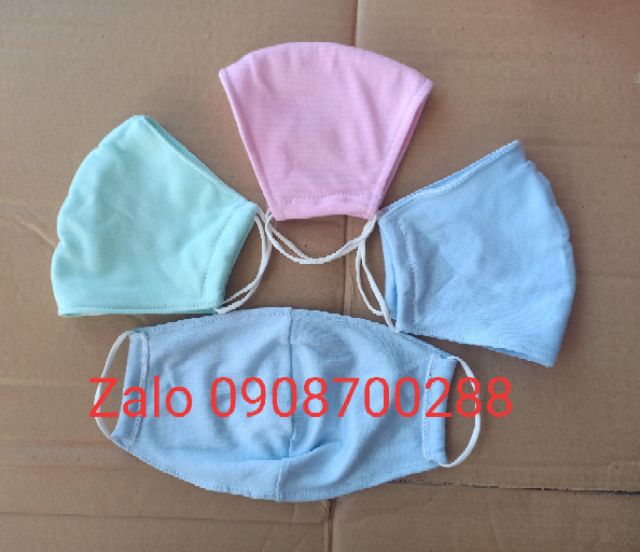 Khẩu trang vải cotton (vải may quần áo sơ sinh) size người lớn | BigBuy360 - bigbuy360.vn