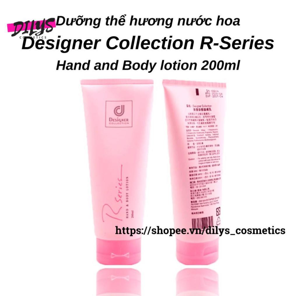 Dưỡng thể hương nước hoa Designer Collection R-Series Hand and Body lotion 200ml