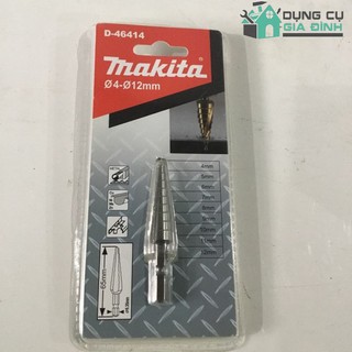 Mũi khoan côn bước sọc thẳng Titan Makita D-46414, 4-12m
