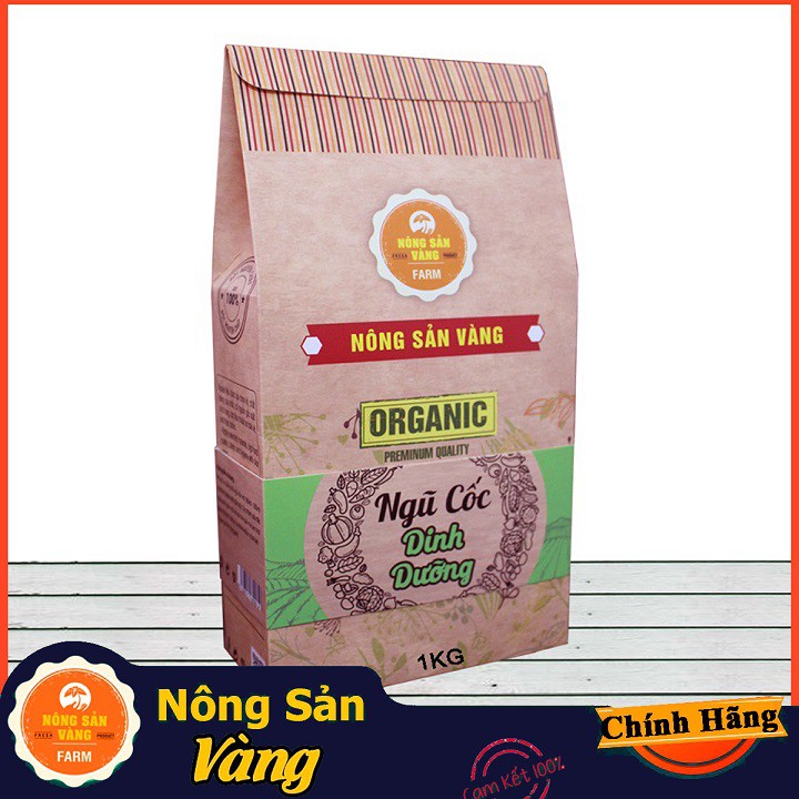 1kg Bột Ngũ Cốc Cao Cấp 12 Loại Hạt (handmade) - Nông Sản Vàng