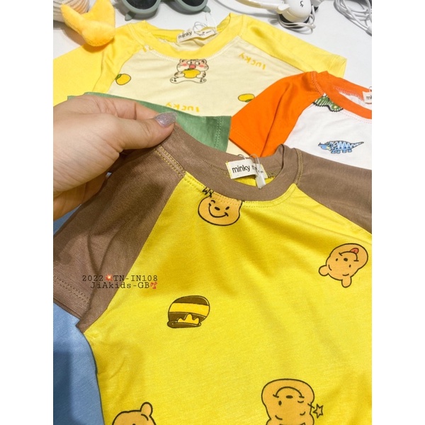 Áo  Lẻ quần lẻ Hàng Minky Mom Trơn, họa tiết  Cho Bé trai bé gái