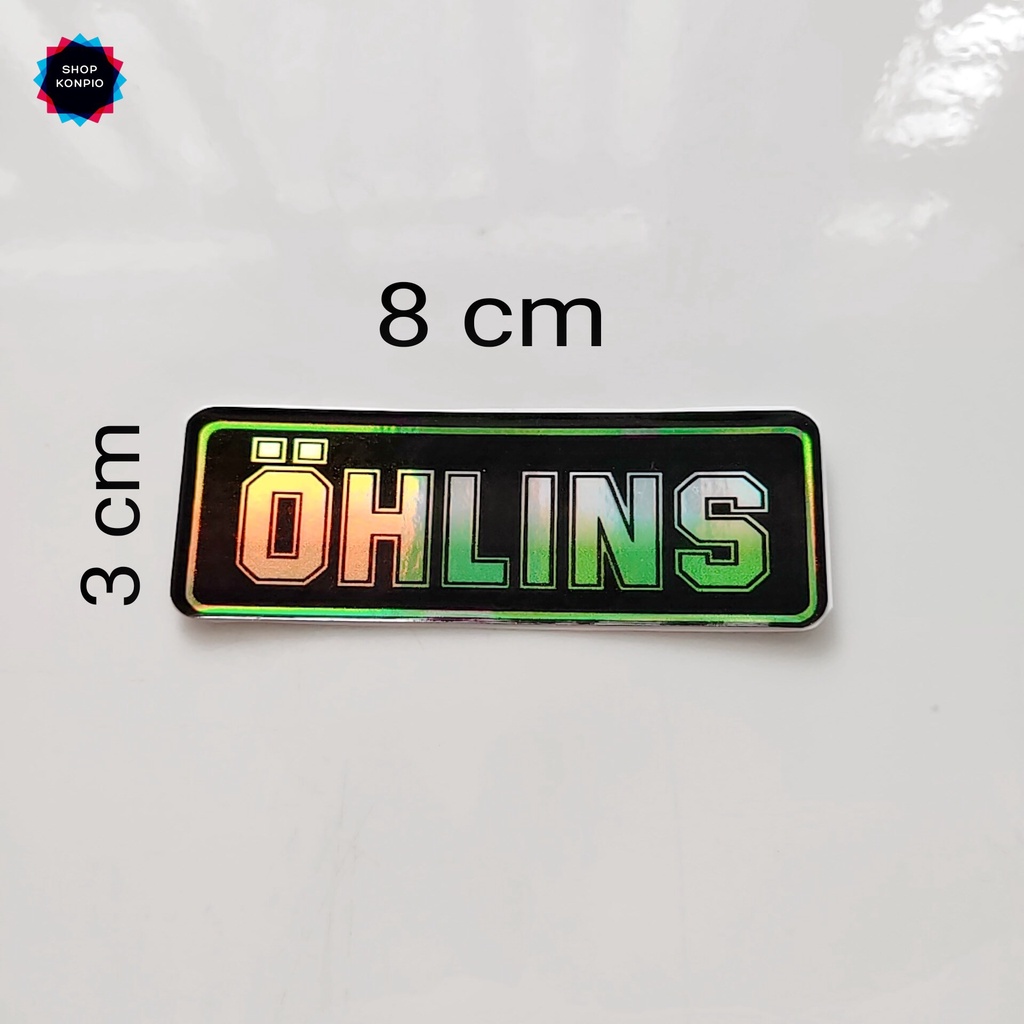 Tem Phản Quang Thỏ Cầm Phuộc OHLINS Dán Xe