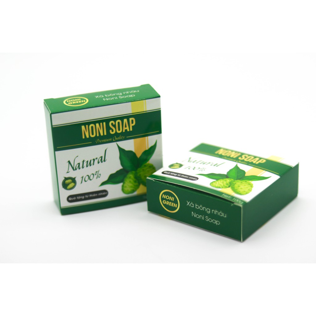 [Tặng 01 Hộp 6 Bánh] Combo 10 Hộp Xà Bông Trái Nhàu Noni Green -Xà Bông Organic