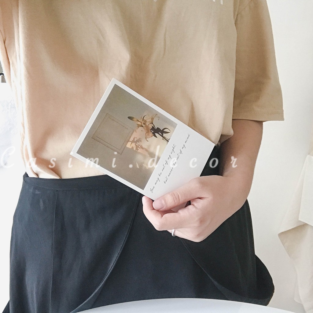 Bìa ảnh loại A postcard chụp sản phẩm, dán tường trang trí bàn học phong cách Hàn Quốc Casimi Decor