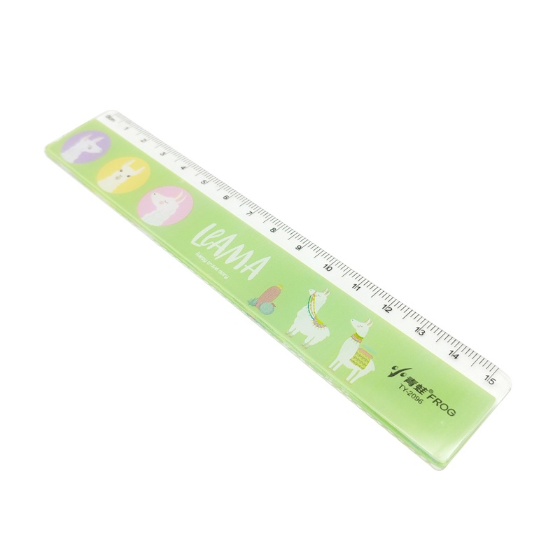 Thước Kẻ 15 cm - XiaoQingWa TY-2096 - Màu Xanh Lá