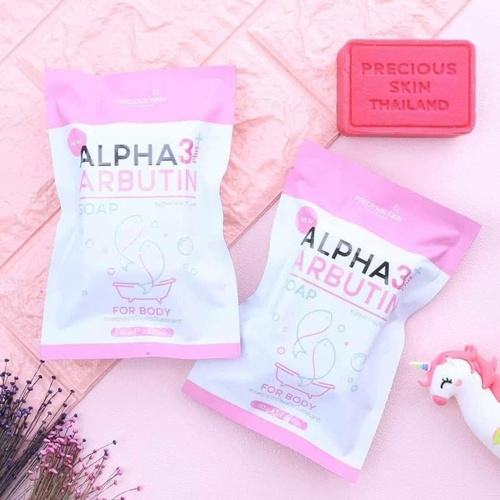 Xà Phòng kích trắng body ALPHA ARBUTIN 3+ Plus 80g Thái Lan