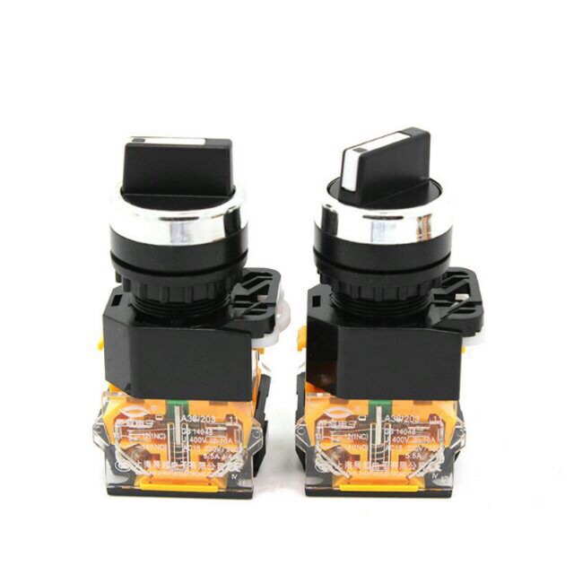 Combo 5 Công tắc xoay Chuyển mạch 2 vị trí, 3 vị trí LA39 phi 22