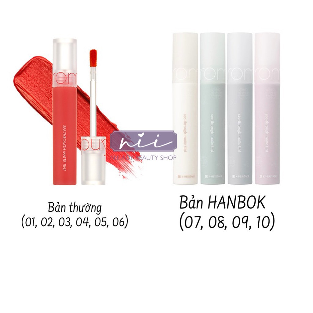 🌸Dangkimly 🌸  Son Romand See Through Matte Tint | BigBuy360 - bigbuy360.vn