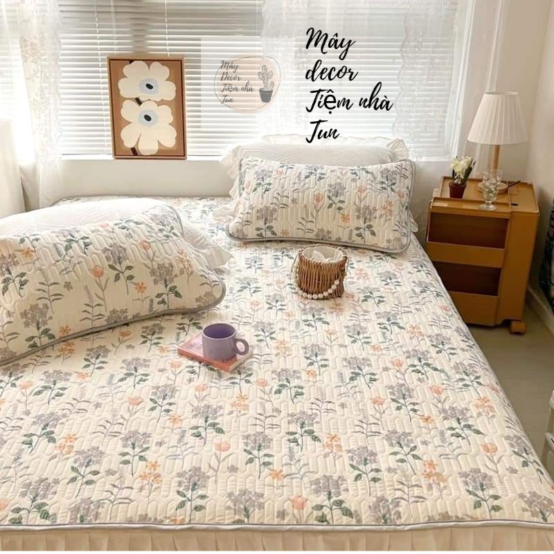 Chiếu điều hòa cao su non Nhập khẩu hàng cao cấp vải lụa Tencel mát cao su non Latex mềm mịn đủ kích thước m6, m8, 2m2