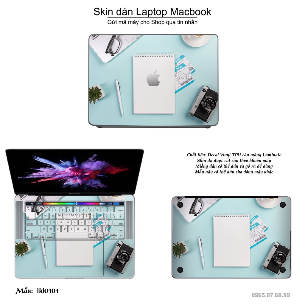 Skin dán Macbook mẫu thiết kế (đã cắt sẵn, inbox mã máy cho shop)