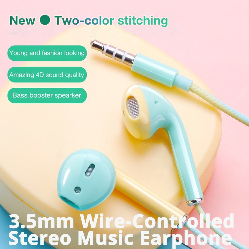 Tai Nghe Nhét Tai Jack 3.5mm Giảm Ồn Có Micro Tiện Dụng