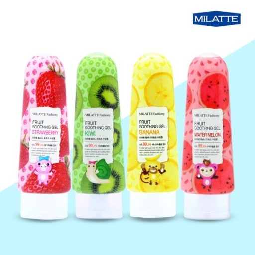 Gel dưỡng ẩm cho da chiết xuất trái cây Milatte Fashiony Fruit Soothing Gel