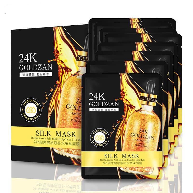 Mặt Nạ Tinh Chất Vàng 24K Pure Gold Venzen Da Trắng Khỏe Ngăn lão hóa Trắng Da | Thế Giới Skin Care