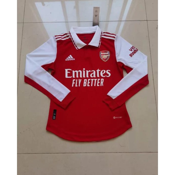 Áo Thun Đá Banh Tay Dài Size 22-23 Arsenal Chất Lượng Cao Cho Nam