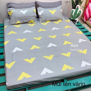 Bộ ga vỏ gối 3 món cotton poly (1 ga giường + 2 vỏ gối nằm)