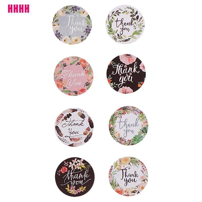 Cuộn 500 miếng dán in chữ Thank You xinh xắn trang trí đám cưới