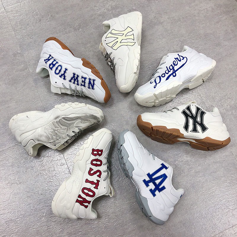 Giày Thể Thao MLB Ny Boston Hot trend nam nữ, Giày Sneaker đế độn tăng chiều cao dễ phối đồ